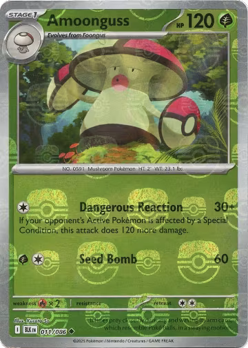 Amoonguss (Master Ball Pattern) (011/086), Black Bolt — Pokémon card price