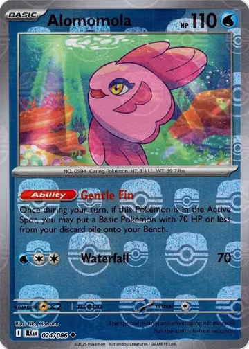 Alomomola (Master Ball Pattern) (024/086), Black Bolt — Pokémon card price