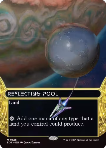 Reflecting Pool (0126) (Borderless) (Galaxy Foil) (126), Edge of Eternities: Stellar Sights — Magic card price