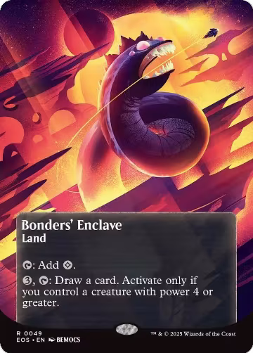 Bonders' Enclave (0049) (Borderless) (49), Edge of Eternities: Stellar Sights — Magic card price