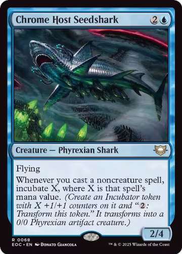 Chrome Host Seedshark (68), Commander: Edge of Eternities — Magic card price