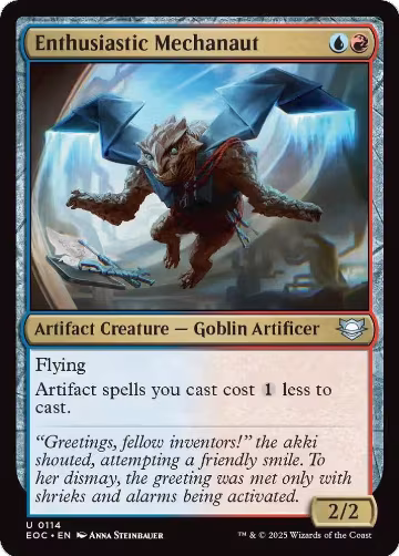 Enthusiastic Mechanaut (114), Commander: Edge of Eternities — Magic card price