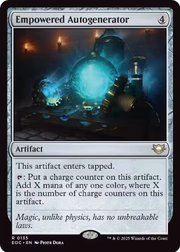 Empowered Autogenerator (135), Commander: Edge of Eternities — Magic card price
