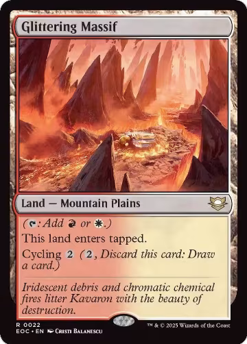 Glittering Massif (22), Commander: Edge of Eternities — Magic card price