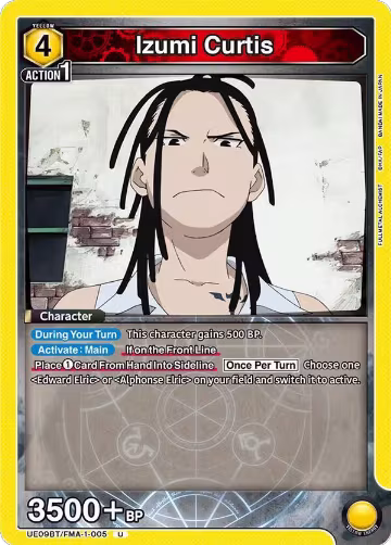 Izumi Curtis (005) (UE09BT/FMA-1-005), FULLMETAL ALCHEMIST — Union Arena card price