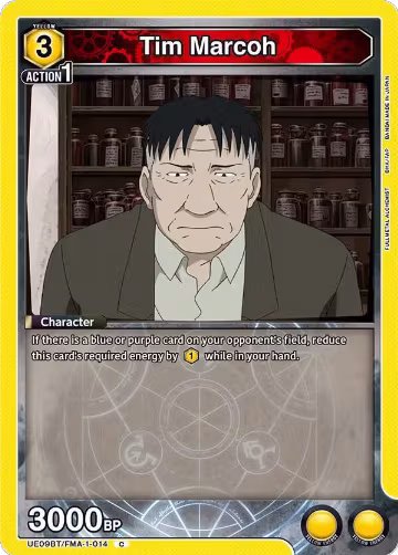 Tim Marcoh (UE09BT/FMA-1-014), FULLMETAL ALCHEMIST — Union Arena card price