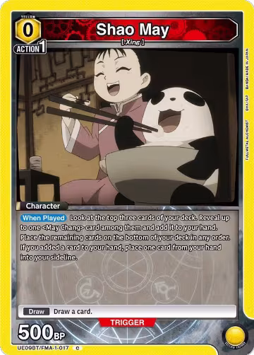 Shao May (UE09BT/FMA-1-017), FULLMETAL ALCHEMIST — Union Arena card price