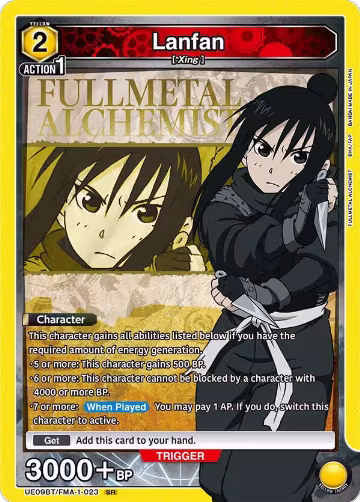Lanfan (023) (UE09BT/FMA-1-023), FULLMETAL ALCHEMIST — Union Arena card price