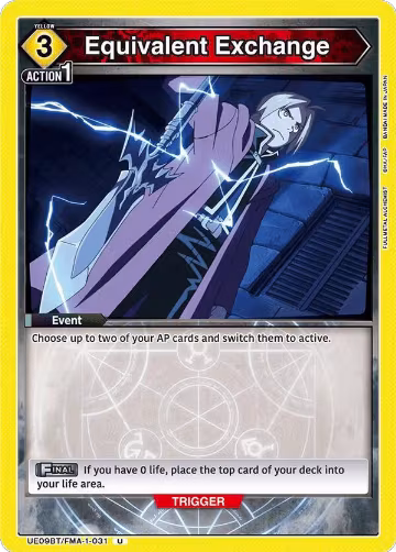 Equivalent Exchange (UE09BT/FMA-1-031), FULLMETAL ALCHEMIST — Union Arena card price