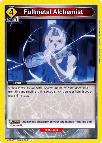 Fullmetal Alchemist (UE09BT/FMA-1-033), FULLMETAL ALCHEMIST — Union Arena card price