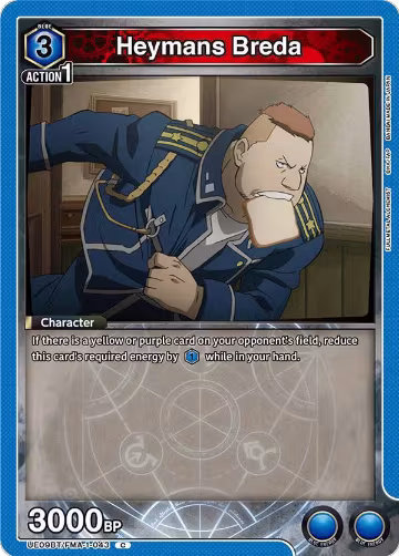 Heymans Breda (UE09BT/FMA-1-043), FULLMETAL ALCHEMIST — Union Arena card price