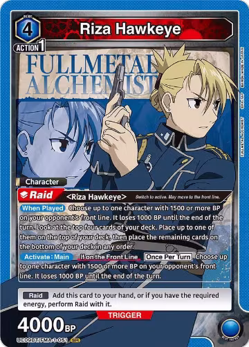 Riza Hawkeye (051) (UE09BT/FMA-1-051), FULLMETAL ALCHEMIST — Union Arena card price