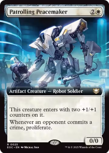 Patrolling Peacemaker (Extended Art) (25), Commander: Edge of Eternities — Magic card price