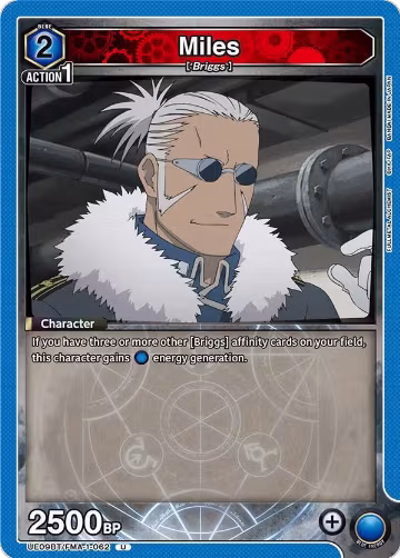 Miles (UE09BT/FMA-1-062), FULLMETAL ALCHEMIST — Union Arena card price
