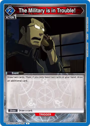 The Military is in Trouble! (UE09BT/FMA-1-064), FULLMETAL ALCHEMIST — Union Arena card price