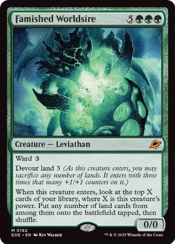 Famished Worldsire (182), Edge of Eternities — Magic card price