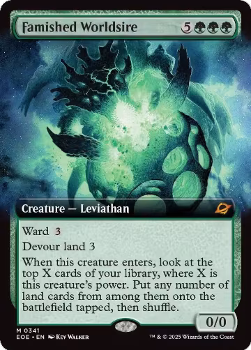 Famished Worldsire (Extended Art) (341), Edge of Eternities — Magic card price