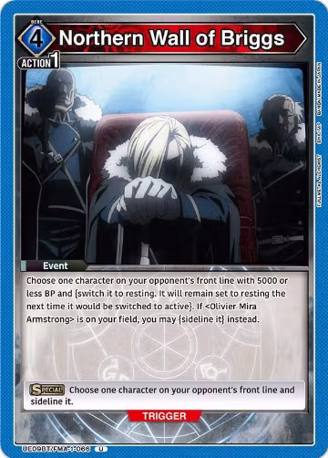 Northern Wall of Briggs (UE09BT/FMA-1-066), FULLMETAL ALCHEMIST — Union Arena card price