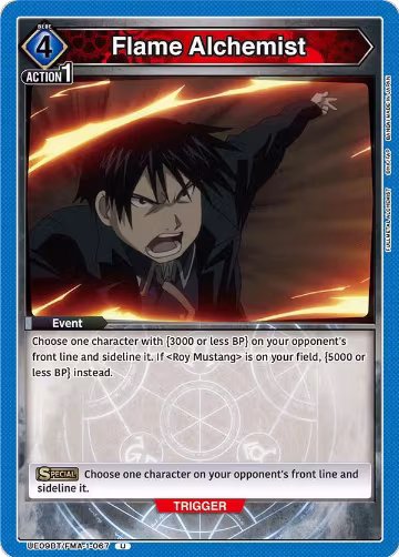 Flame Alchemist (UE09BT/FMA-1-067), FULLMETAL ALCHEMIST — Union Arena card price