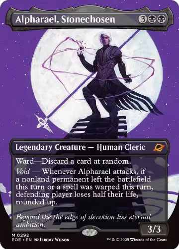 Alpharael, Stonechosen (Borderless) (292), Edge of Eternities — Magic card price