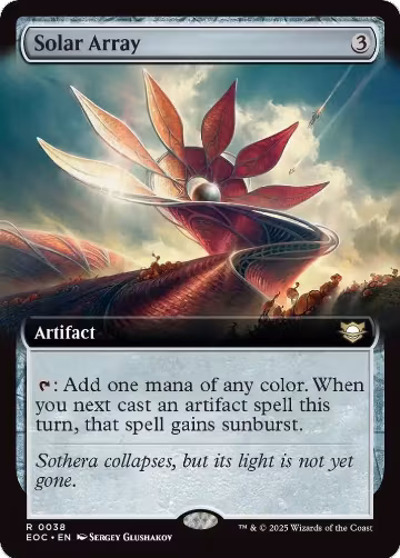 Solar Array (Extended Art) (38), Commander: Edge of Eternities — Magic card price