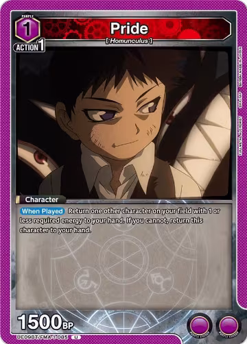 Pride (085) (UE09BT/FMA-1-085), FULLMETAL ALCHEMIST — Union Arena card price