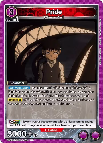 Pride (086) (UE09BT/FMA-1-086), FULLMETAL ALCHEMIST — Union Arena card price