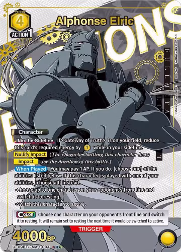 Alphonse Elric (004) (SR*) (UE09BT/FMA-1-004), FULLMETAL ALCHEMIST — Union Arena card price