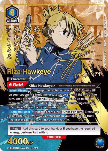 Riza Hawkeye (051) (SR**) (UE09BT/FMA-1-051) — card price