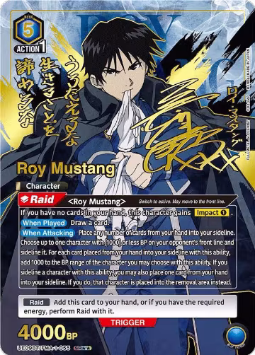 Roy Mustang (055) (SR**) (UE09BT/FMA-1-055) — card price