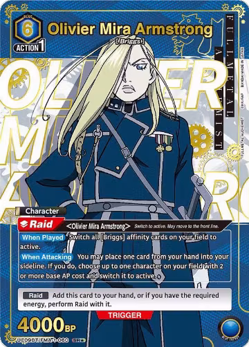 Olivier Mira Armstrong (060) (SR*) (UE09BT/FMA-1-060), FULLMETAL ALCHEMIST — Union Arena card price