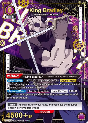 King Bradley (093) (SR*) (UE09BT/FMA-1-093), FULLMETAL ALCHEMIST — Union Arena card price