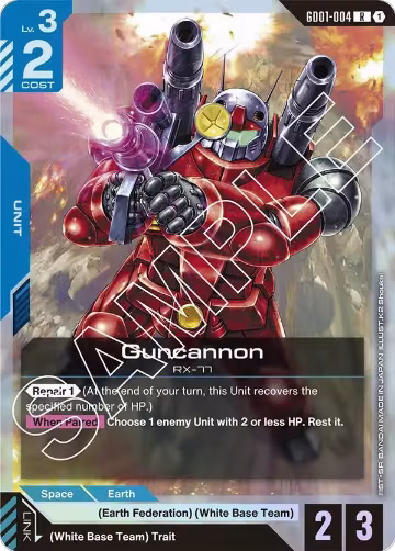 Guncannon (GD01-004), Newtype Rising — Gundam card price