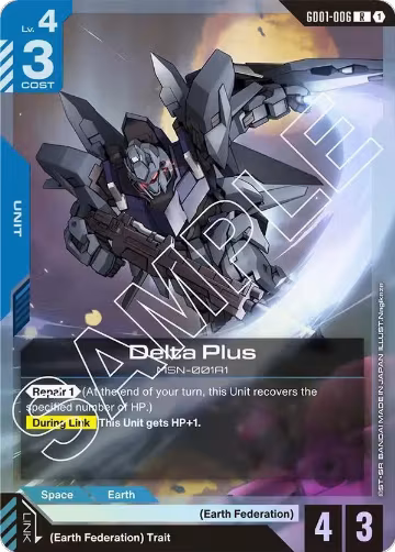 Delta Plus (GD01-006), Newtype Rising — Gundam card price