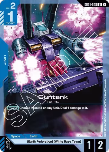 Guntank (GD01-008), Newtype Rising — Gundam card price