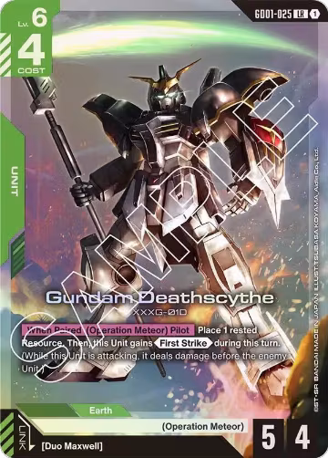 Gundam Deathscythe (GD01-025) (GD01-025), Newtype Rising — Gundam card price