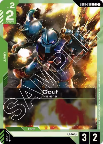Gouf (GD01-036), Newtype Rising — Gundam card price