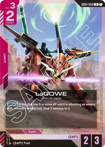 LaGOWE (GD01-050), Newtype Rising — Gundam card price