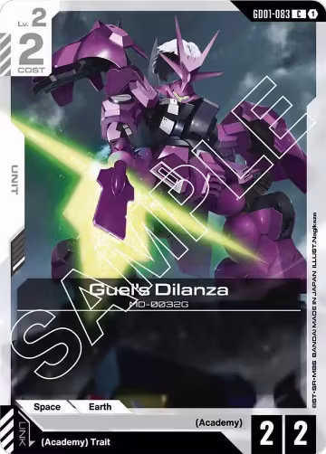 Guel's Dilanza (GD01-083), Newtype Rising — Gundam card price