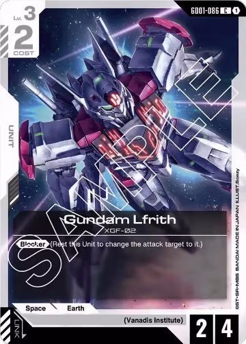 Gundam Lfrith (GD01-086), Newtype Rising — Gundam card price