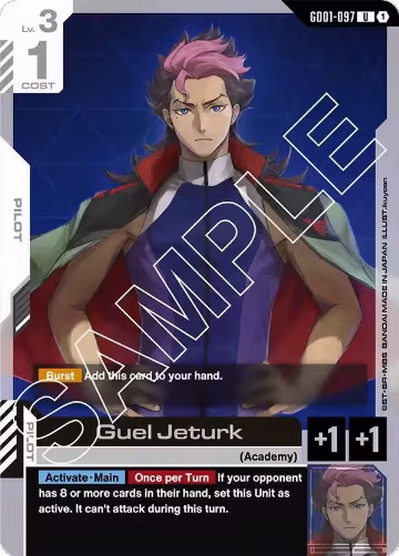 Guel Jeturk (GD01-097), Newtype Rising — Gundam card price