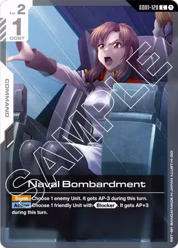 Naval Bombardment (GD01-120), Newtype Rising — Gundam card price