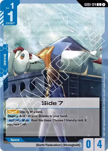 Side 7 (GD01-124), Newtype Rising — Gundam card price