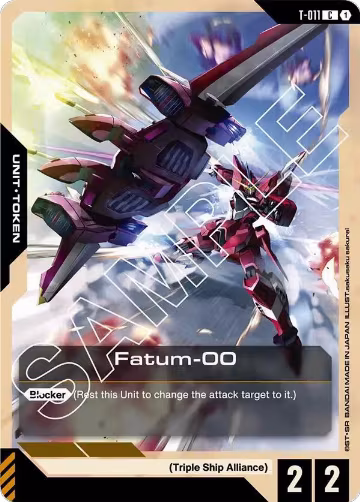 Fatum-00 (T-011) Token (T-011), Newtype Rising — Gundam card price