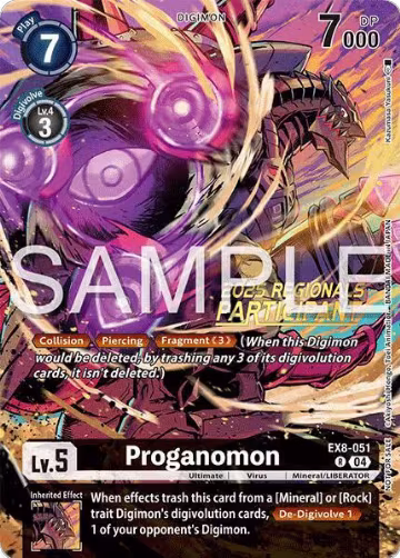 Proganomon (Regionals 25-26 Season 2 Participant) (EX8-051 R), Chain of Liberation — Digimon card price
