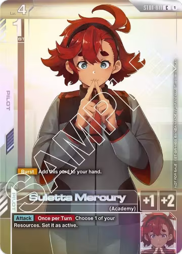 Suletta Mercury (Newtype Challenge 2025 Mission 1) (ST01-011), Gundam Promotional Cards — Gundam card price