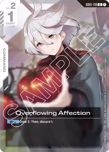 Overflowing Affection (Newtype Challenge 2025 Mission 1) (GD01-118), Gundam Promotional Cards — Gundam card price