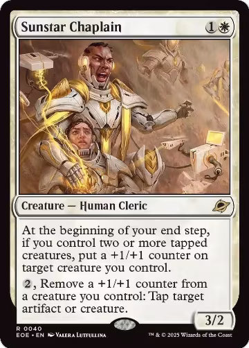 Sunstar Chaplain (40), Edge of Eternities — Magic card price