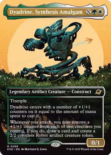 Dyadrine, Synthesis Amalgam (Borderless) (298), Edge of Eternities — Magic card price