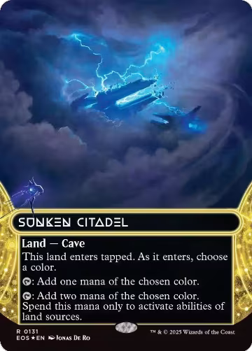 Sunken Citadel (0131) (Borderless) (Galaxy Foil) (131), Edge of Eternities: Stellar Sights — Magic card price